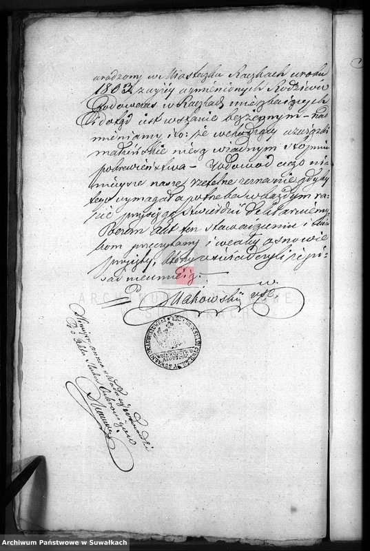 image.from.unit.number "Dowody do Akt Zaślubionych Urzędnika Stanu Cywilnego Wyznania Moyżeszowego Okręgu Suwalskiego z roku 1834"