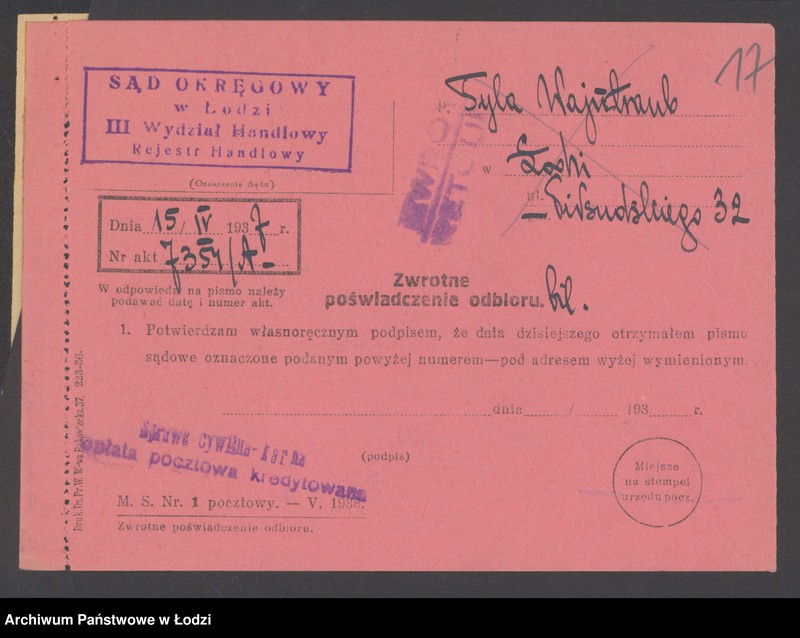 Obraz 19 z jednostki "Tyla Wajntramb- sprzedaż pończoch i trykotów"