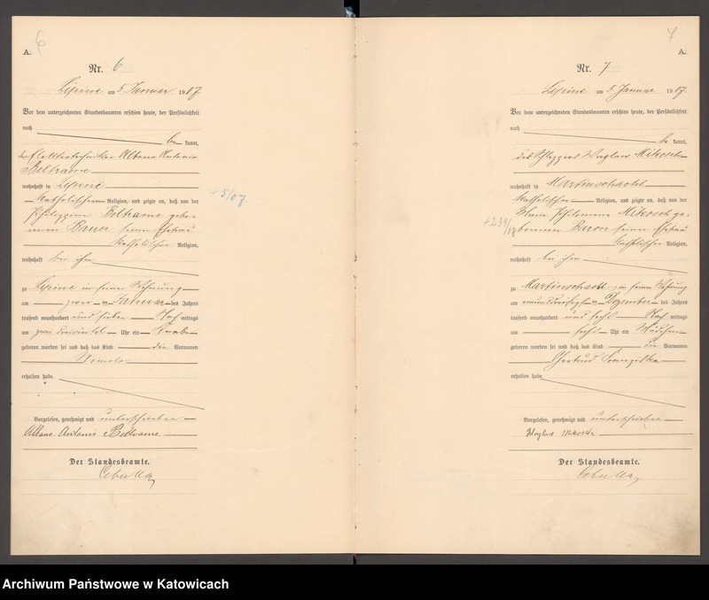 image.from.unit.number "Księga urodzeń T. I nr 1-400"