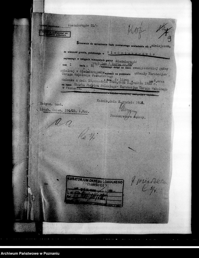 Obraz 13 z jednostki "Szkoła Powszechna- Siedmiorogów"