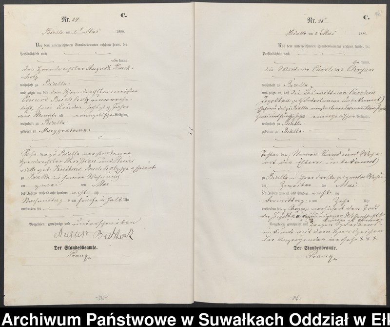 image.from.unit.number "Sterbe-Haupt-Register des Königlich Preussischen Standes-Amtes Bialla Kreis Johannisburg"