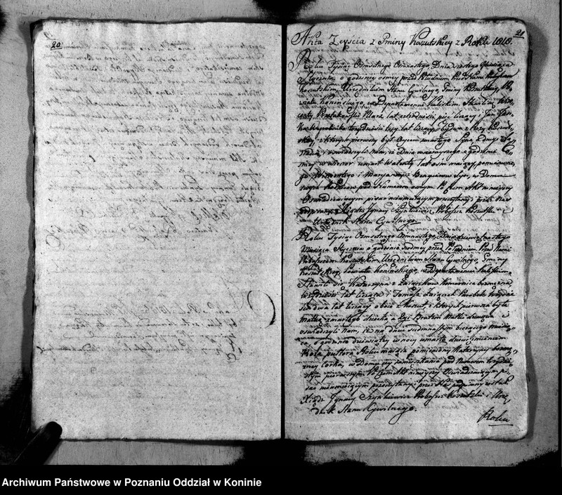 Obraz 13 z jednostki "Akta urodzeń, małżeństw i zejścia"