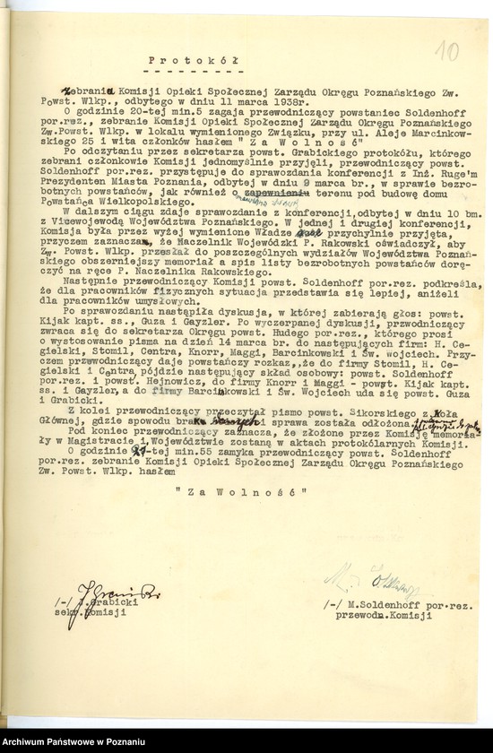 Obraz 13 z jednostki "Związek Weteranów Powstań Narodowych - obchód 17 rocznicy powstania."