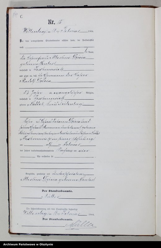 image.from.unit.number "Sterbe-Neben-Register Nr 1 - 156"