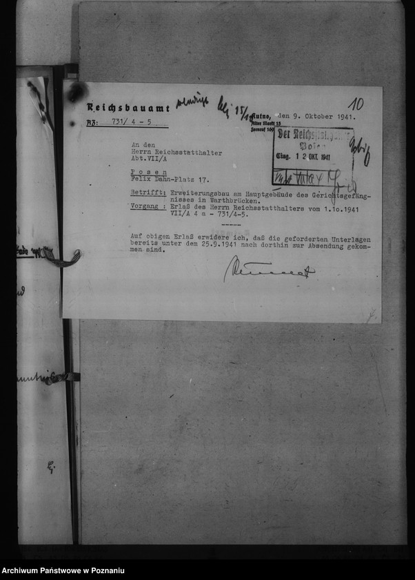 Obraz 14 z jednostki "Amtsgericht Warthbrücken - Koło"