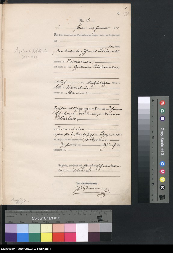 Obraz 3 z jednostki "Księga miejscowa zgonów [Rejestr główny zgonów]"