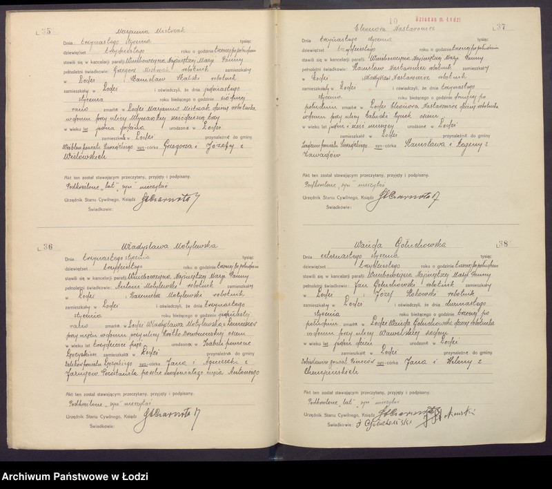 Obraz 12 z jednostki "Akta zgonów"