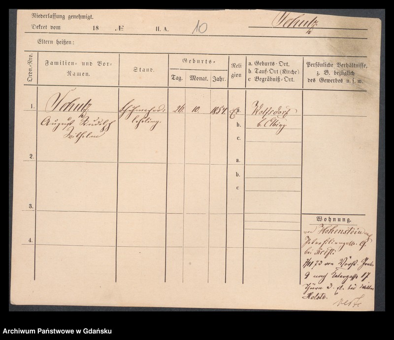 image.from.unit.number "Karty meldunkowe: Schulz August - Schulz Ernst"