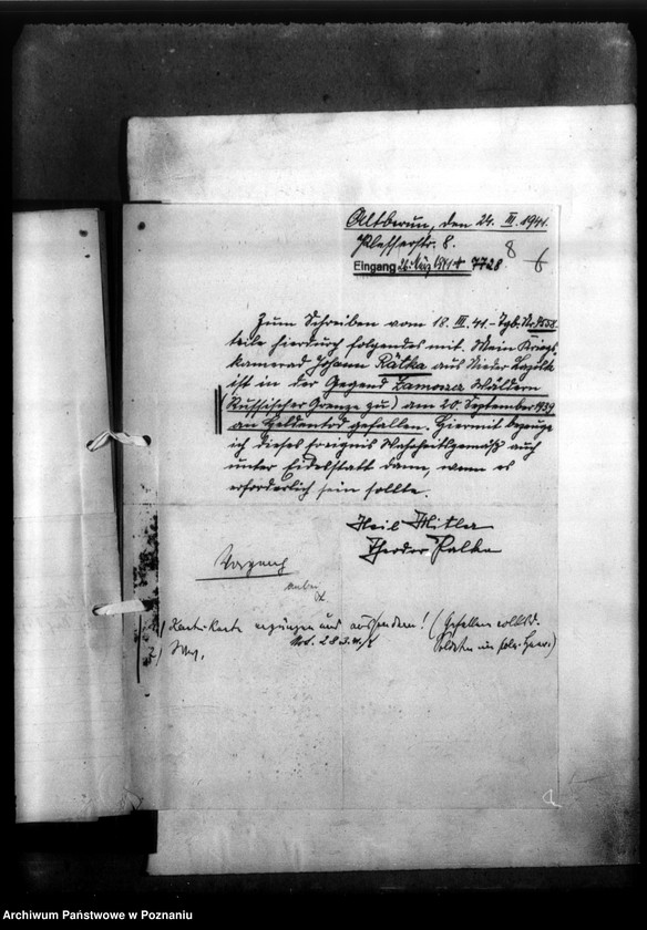 Obraz 12 z jednostki "Johann Ratka aus Nieder Lacirk, Kreis Pless (Pszczyna)"