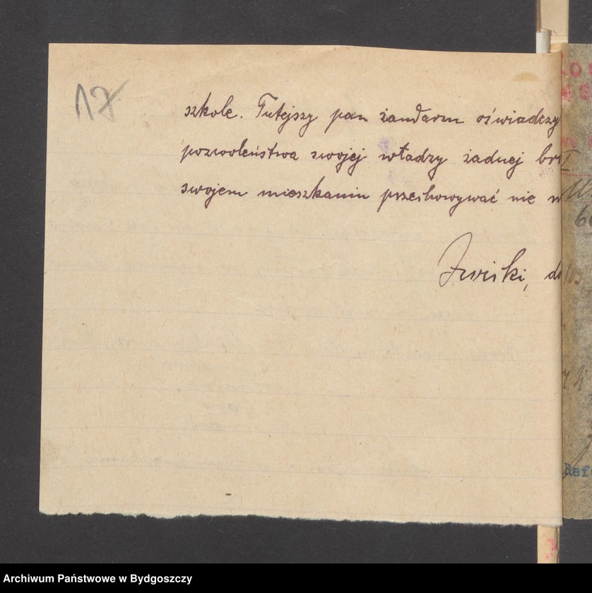image.from.unit.number "[Raport o stanie uzbrojenia, statystyka broni, imienny spisy członków straży obywatelskiej z Głowczewic, powiat chojnicki]"