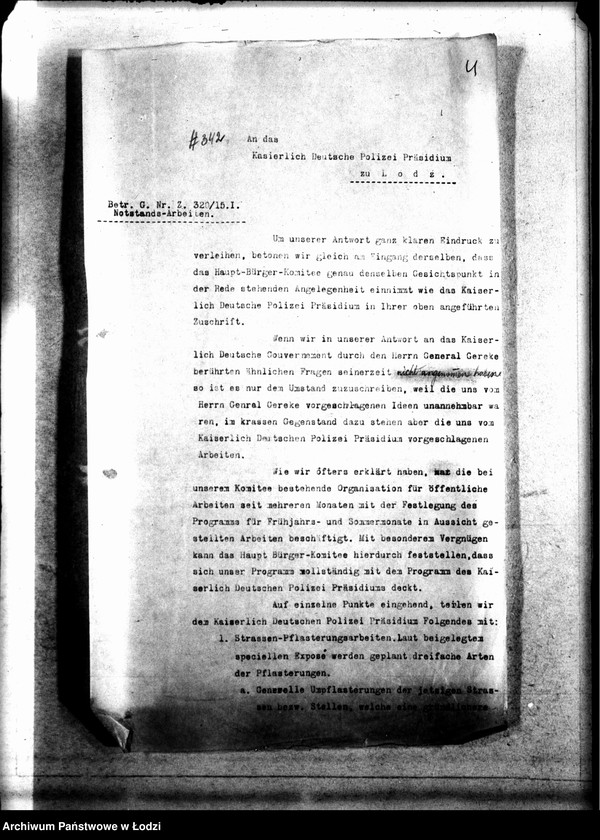 Obraz 8 z jednostki "[Korespondencja] z władzami niemieckimi"