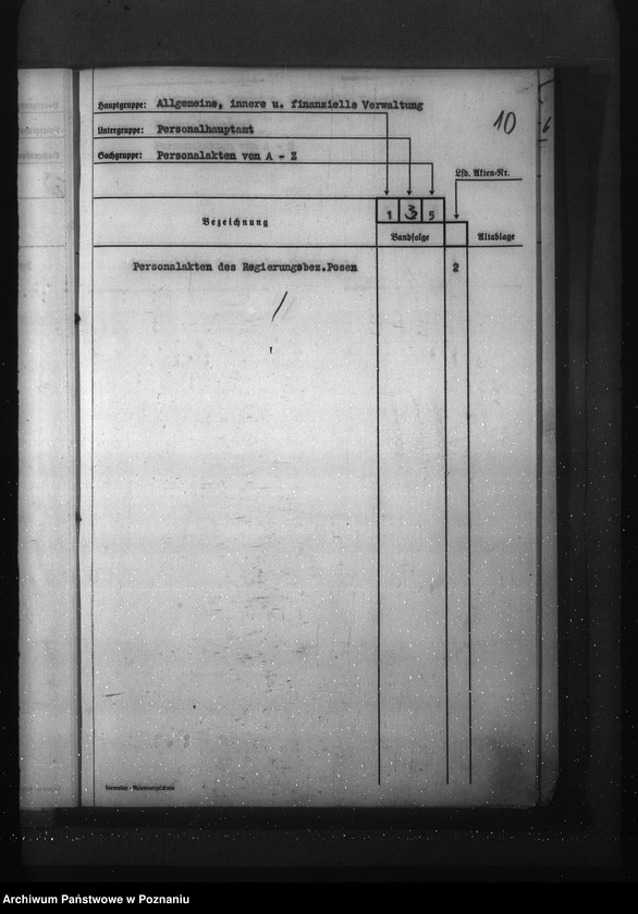 Obraz 14 z jednostki "Aktenverzeichnis- Personalhauptamt"