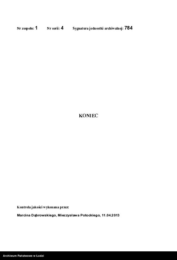 Obraz 13 z jednostki "O postrojkě Adolfom˝ Daube kamen[noj] 3h˝ êtaž[noj] ručnoj tkal´ni na městnosti pod˝ No 724 po Petrokovskoj ulicě v˝ gorodě Lodzi"