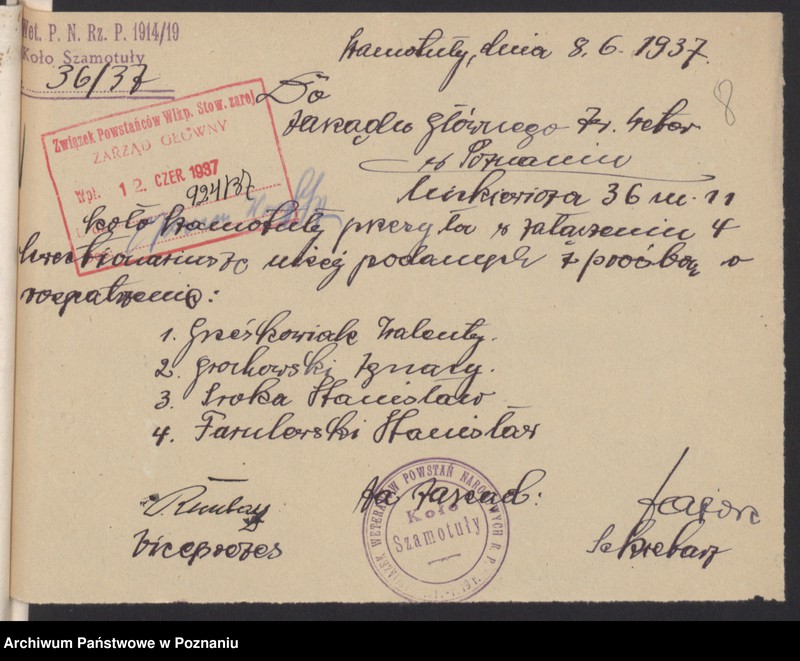 Obraz 11 z jednostki "Szamotuły - akta koła."