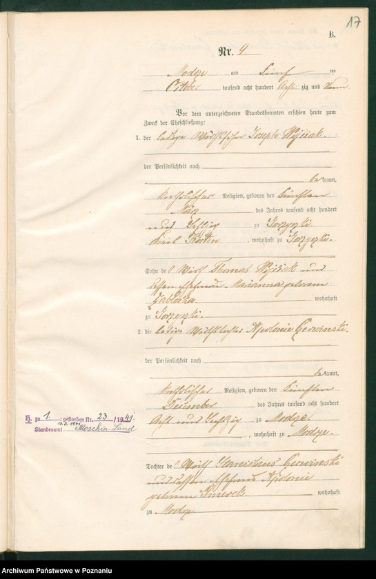 image.from.unit.number "Księga małżeństw"
