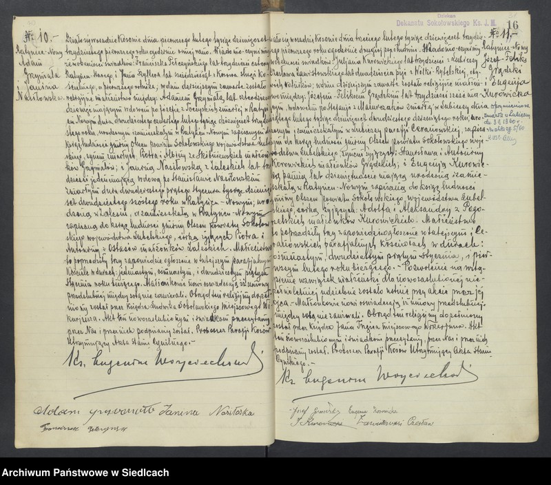 Obraz 19 z jednostki "Akta małżeństw - unikat [Wpisy zaczynają się od aktu nr 39 z dnia 15 października 1930 roku, zakończono na akcie nr 70 z dnia 16 października 1935 roku]"