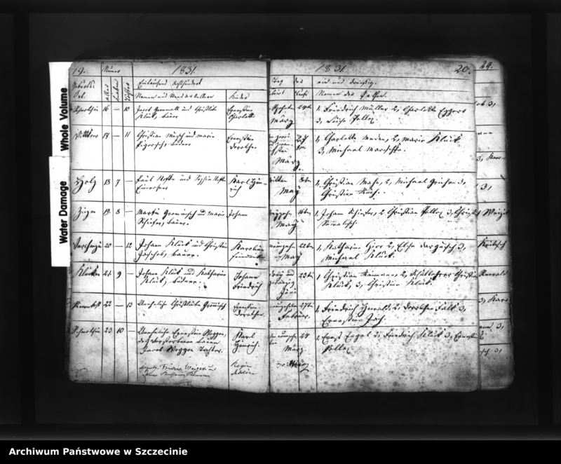image.from.unit.number "Kirchen-Buch von den Gebornen und Getauften der Parochie Schmolsin (Smołdzino, słup.) angef. D. 1n.Octbr. 1830."