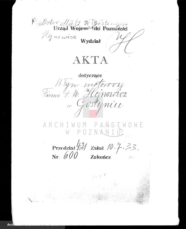 Obraz 4 z jednostki "Tartak parowy W. Nawrockiego w Gostyniu nr woj. kotła 3119"