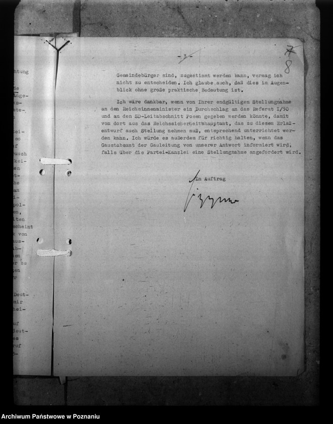 Obraz 12 z jednostki "Berufung von Staatsangehörigen auf Widerruf zu Gemeindebeamten"