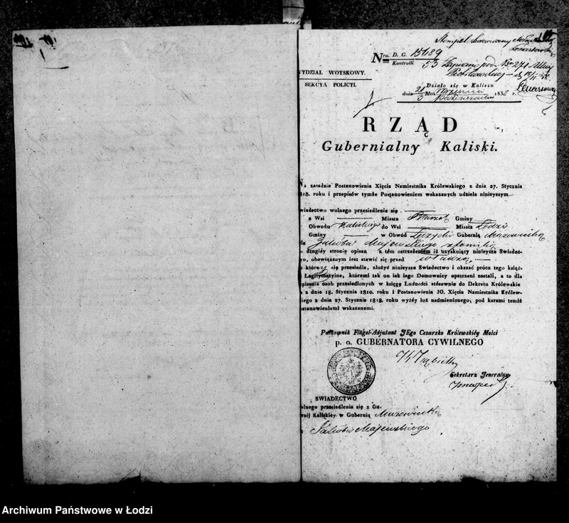 Obraz 8 z jednostki "Akta tyczące się przesiedlenia"