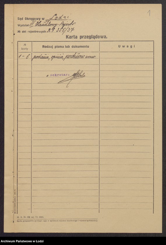 Obraz 3 z jednostki "Symcha Gewirc- wyrób i sprzedaż towarów bawełnianych"