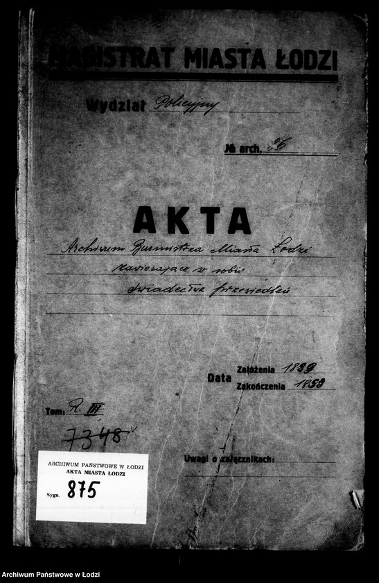 Obraz 4 z jednostki "Akta tyczące się przesiedlenia"