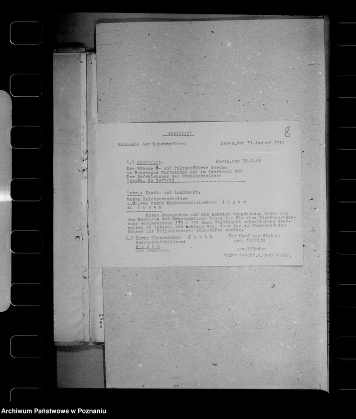 Obraz 12 z jednostki "Abstellung von Gefolgschaftsmitglieder zur Polizei - Reserve"