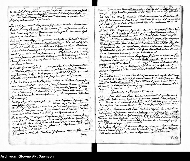 image.from.unit.number "Parafia: Żydaczów. Dekanat: Stryj. Księga metrykalna chrztów dla całej parafii."