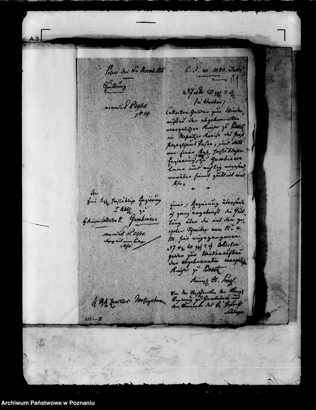 Obraz 16 z jednostki "Die Ausschreibung einer allgemeinen Kirchenkollekte zur Vollendung des Baues der abgebrannten evangelischen Kirche zu Brätz /Brójce/."