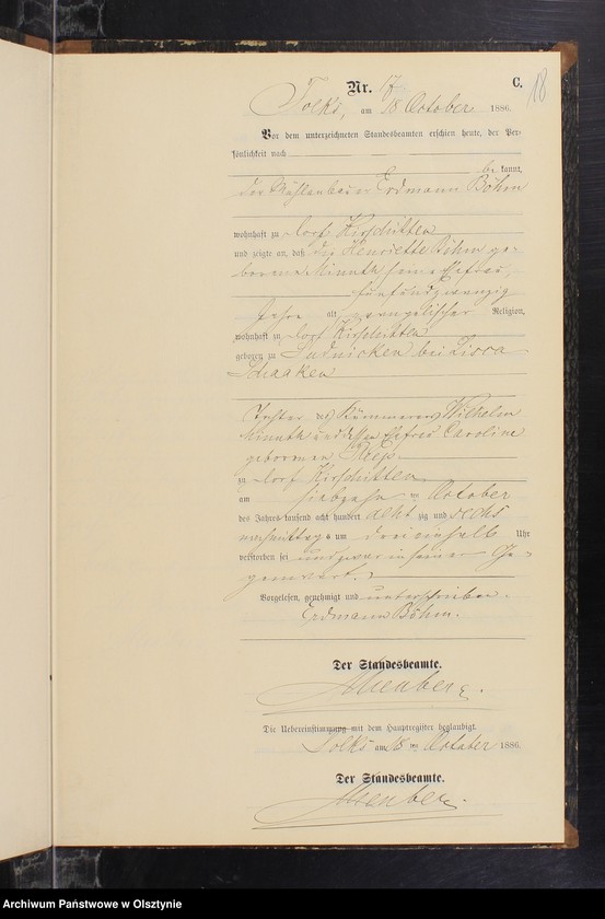 image.from.unit.number "Sterbe-Neben-Register Nr 1 - 19"