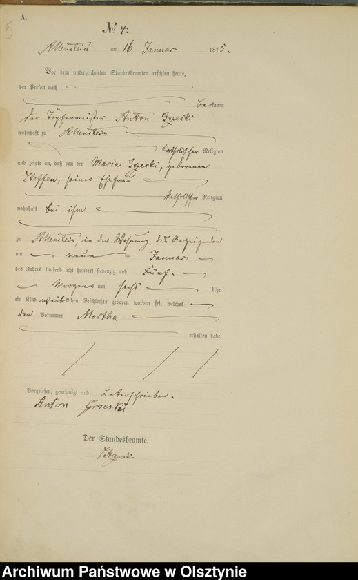 image.from.unit.number "Haupt-Geburts-Register Nr 1 - 282"