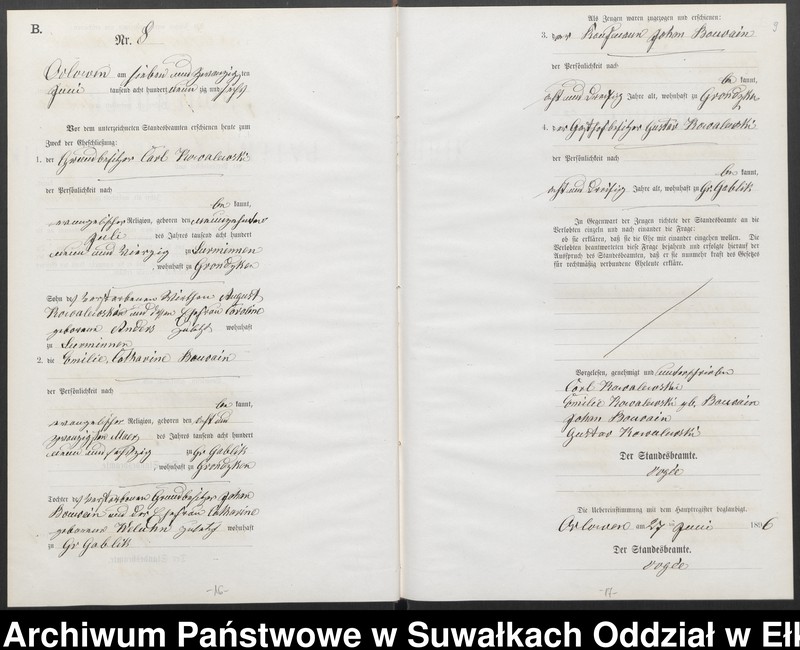 image.from.unit.number "Heiraths-Neben-Register des Preussischen Standes-Amtes Orlowen Kreis Loetzen"