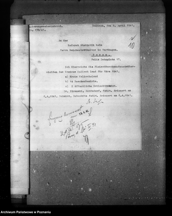 Obraz 14 z jednostki "Statistik über Fleischbeschau und Schlachtungen"