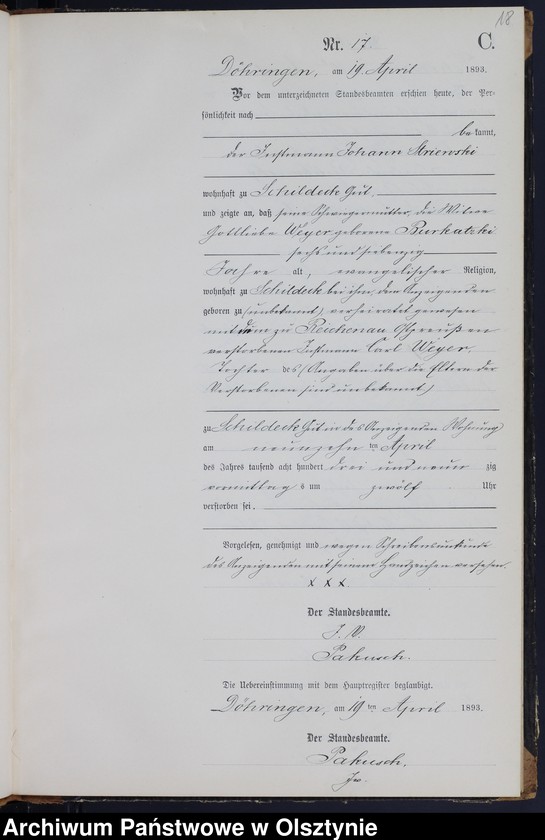 image.from.unit.number "Sterbe-Neben-Register Nr 1 - 65"