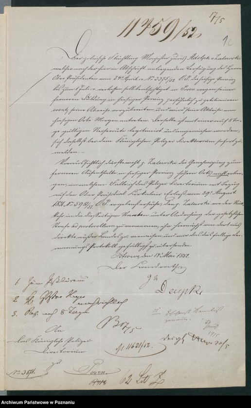 Obraz 7 z jednostki "A. betr. den polnischen Emigranten Adolf von Zalewski"