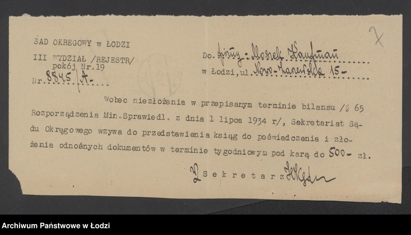 Obraz 9 z jednostki "Moszek Kaufman - sklep spożywczy"