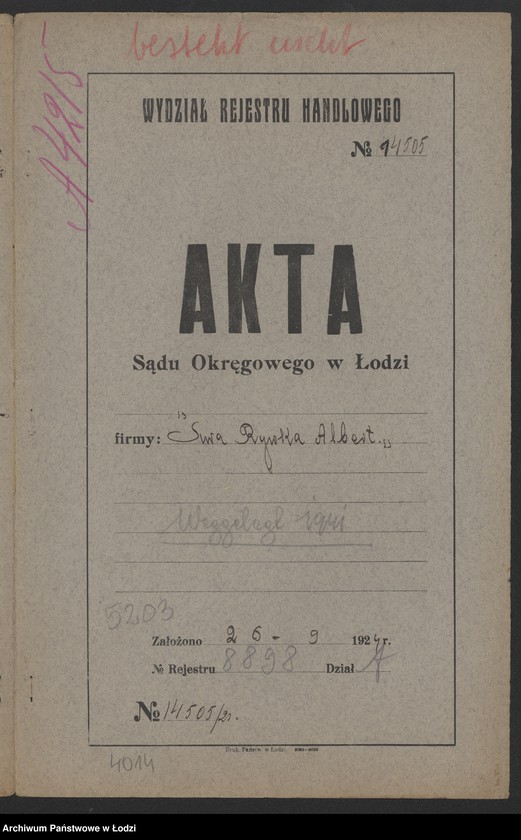 Obraz 2 z jednostki "Sura Rywka Albert – sprzedaż galanterii na rynkach"