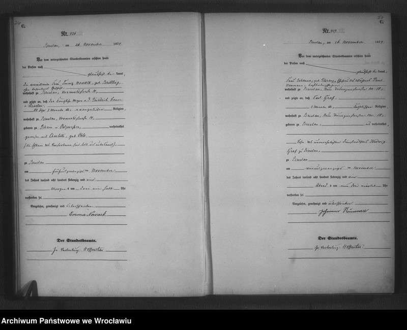 image.from.unit.number "Sterbe-Haupt-Register Breslau II 1874 Band 2"