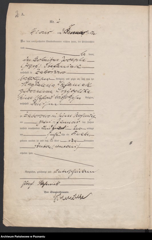 Obraz 5 z jednostki "Geburts-Haupt-Register"