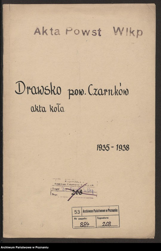 Obraz 2 z jednostki "Drawsko, powiat Czarnków akta koła."