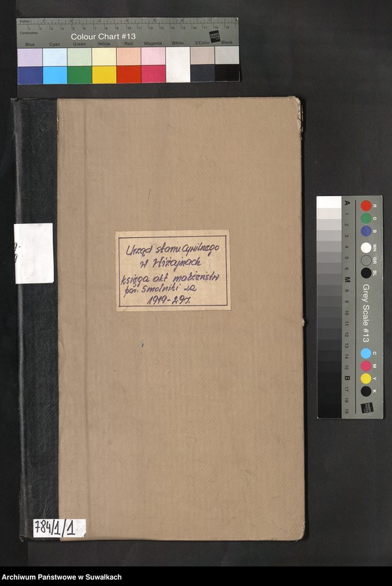 image.from.unit.number "Księga akt małżeństw par. Smolniki za 1919-29 r."