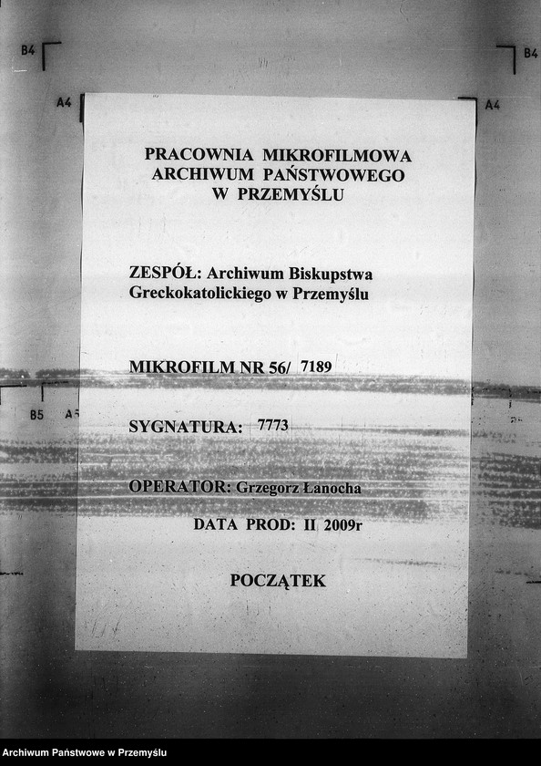 image.from.unit.number "[Kopie ksiąg metrykalnych parafii Majdan Sieniawski z filiami Adamówka, Krasne (dekanat Sieniawa)]"