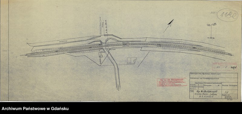 image.from.unit.number "Reichsbahndirektion Danzig. Hp. Mühlbanz"