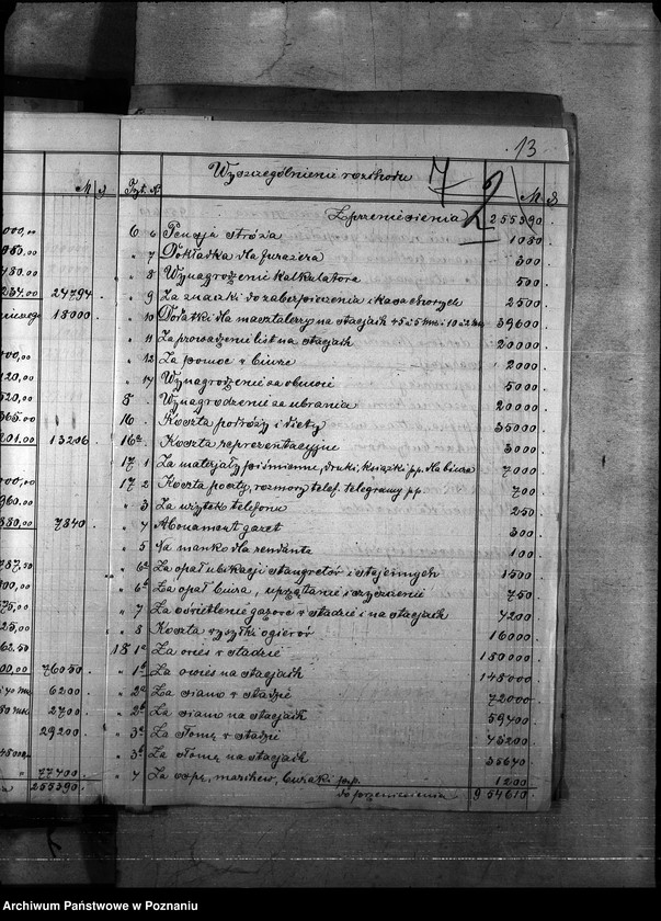 Obraz 16 z jednostki "Budżet Stadnin na rok 1921"