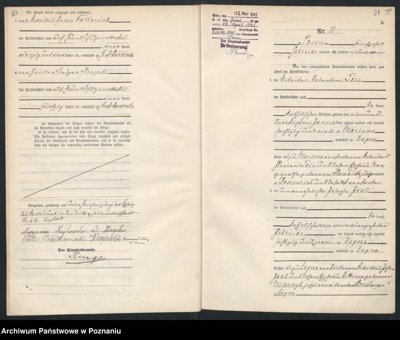 Obraz 13 z jednostki "Księga małżeństw"