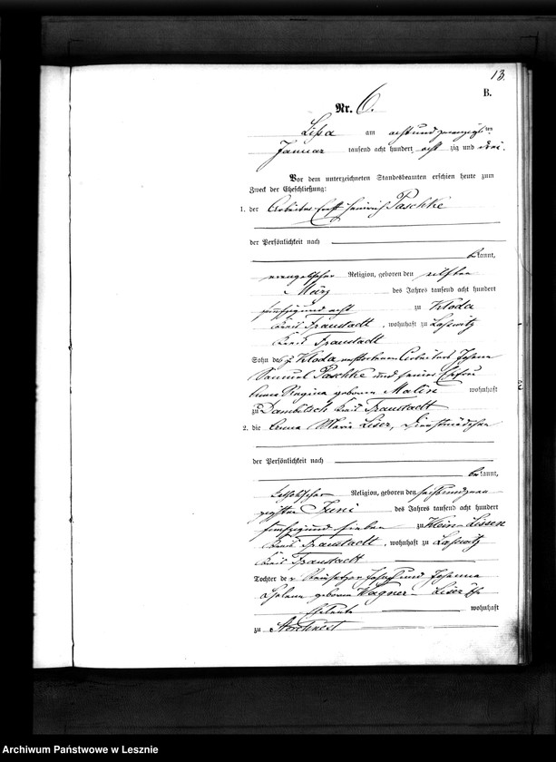 Obraz 14 z jednostki "[Księga małżeństw - wieś]"