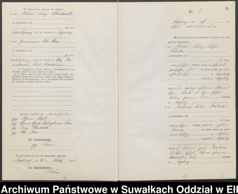 image.from.unit.number "Heiraths-Neben-Register des Preussischen Standes-Amtes Angerburg Kreis Angerburg"