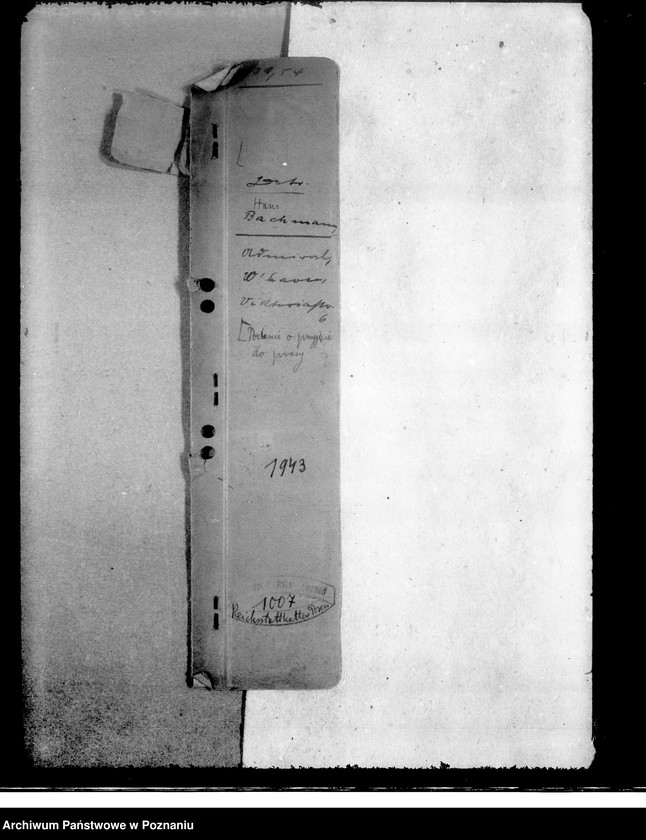 Obraz 4 z jednostki "Hans Bachmann, Admiral, Wilhelmshaven (podanie o przyjęcie do pracy)"