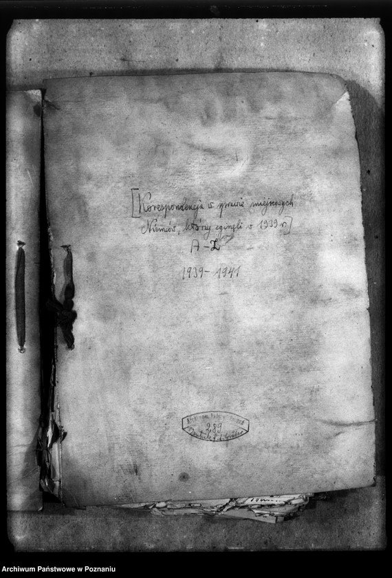 Obraz 4 z jednostki "Korespondencja w sprawie miejscowych Niemców, którzy zginęli w 1939 roku A - Z"