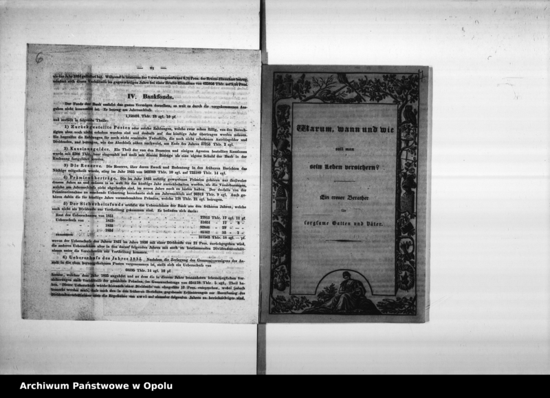 Obraz 9 z jednostki "Acta des Magistrats Oppeln betreffend Lebens - und Alters - Versorgungs - Versicherungen. De Anno 1850-1864"